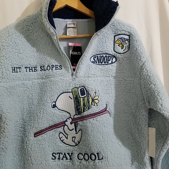 Character Women’s Sherpa Pullover Size Small – Cream Winter Fleece Sweater –NWT - Picture 5 of 13